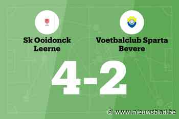 Lastige wedstrijd eindigt in zege voor SK Ooidonck Leerne tegen VC Sparta Bevere