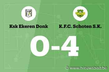 Fall maakt twee goals voor Schoten in wedstrijd tegen Ekeren Donk B