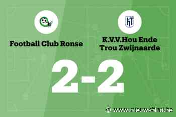 FC Ronse en HT Zwijnaarde B spelen 2-2