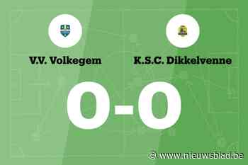 VV Volkegem B en KSC Dikkelvenne B komen niet tot scoren