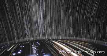 Cool space video shows star trails stretching over city lights