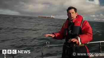 BBC travels out to 'blistered and burnt' oil tanker in North Sea