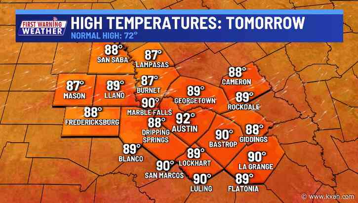 Hot springtime temps, extreme wildfire risk late week