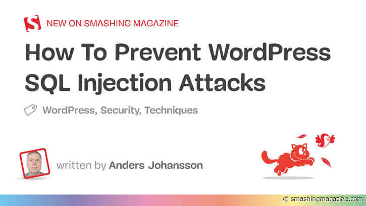 How To Prevent WordPress SQL Injection Attacks