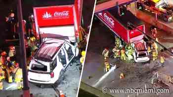 Driver rushed to hospital after rear-ending semi-truck on I-95 in Fort Lauderdale: Authorities