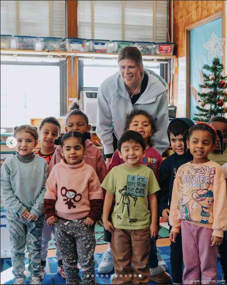 NY Sirens goalie sports gear designed by Bronx preschoolers