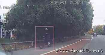 County Durham biker hit motorist after running red light in police chase