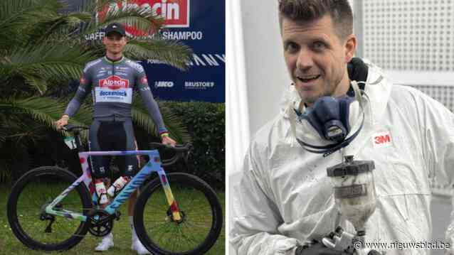 Speciale fiets van Mathieu van der Poel is gelakt bij M-Level in Ruiselede: “We zijn wel wat gewoon, maar deze opdracht was onze grootste uitdaging ooit”