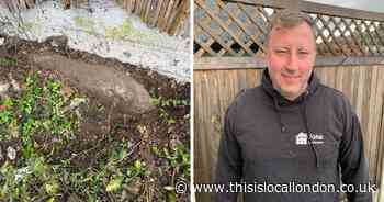 Landscaper's shock after finding 'wartime ordnance' while digging in Dartford garden