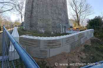 Nach Mauerabbruch: So wird die Sparrenburg gesichert
