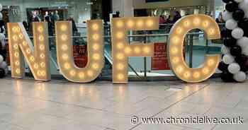 Lit up NUFC sign appears in Newcastle ahead of cup final as city gets set for big game