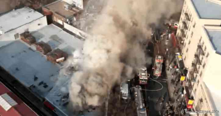 Five-alarm fire damages several University Heights businesses