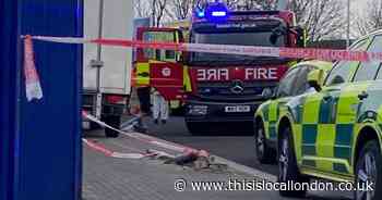 Two in hospital after crash closes road near train station in Dagenham