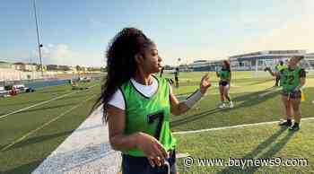 Sumner flag football player Nyla Gigger shows love on and off the field