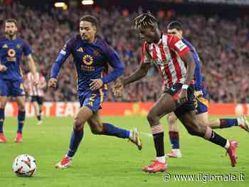 La Roma crolla a Bilbao e saluta l'Europa League. Alla Lazio basta un pari per volare ai quarti