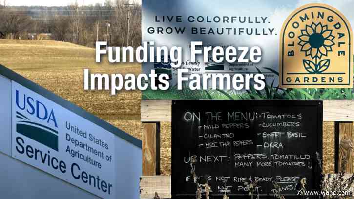 Federal funding freeze hits close to home for Allen County farmers
