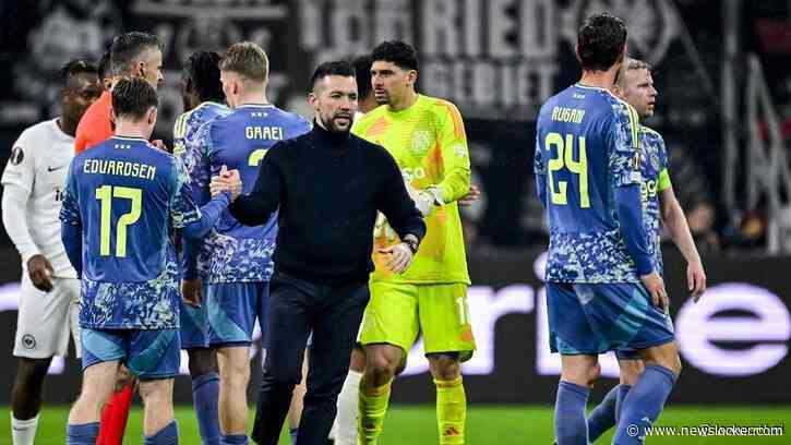 Ajax-coach Farioli heeft geen spijt van opstelling in Frankfurt