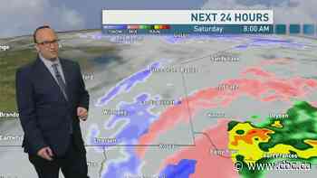 Riley Laychuk's Manitoba forecast: Snow, rain and freezing rain to create a messy weekend