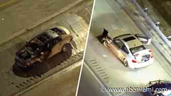 Apparent car fire shuts down lanes on I-95 at Pembroke Road