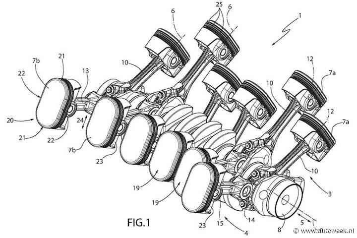 Ferrari patenteert V12 met bizarre cilinders