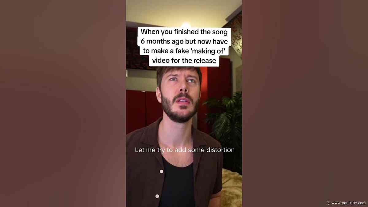 A definitely real behind the scenes video of our track Opposites 😂