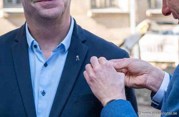 POL-MR: Im Zeichen der Solidarität - Polizeipräsident Krückemeier überreicht Schutzschleifen an HESSENMETALL Mittelhessen