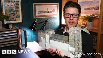 'I'm building a scale model of cathedral in cardboard'