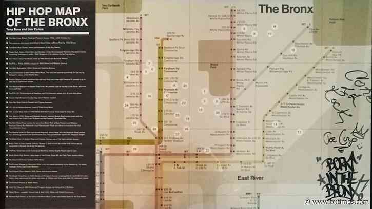 Rare Bronx map highlighting early hip-hop history for sale at collector event