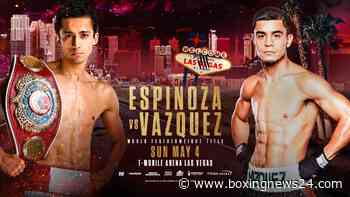 Rafael Espinoza Defends Featherweight Title Against Edward Vazquez in Co-Main on Inoue vs. Cardenas Event