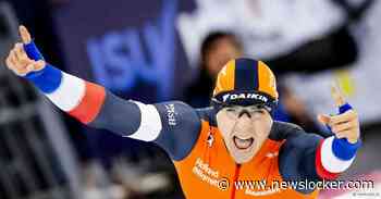 Op het beslissende moment verslaat Jenning de Boo zijn rivaal Jordan Stolz: WK-goud op de 500 meter