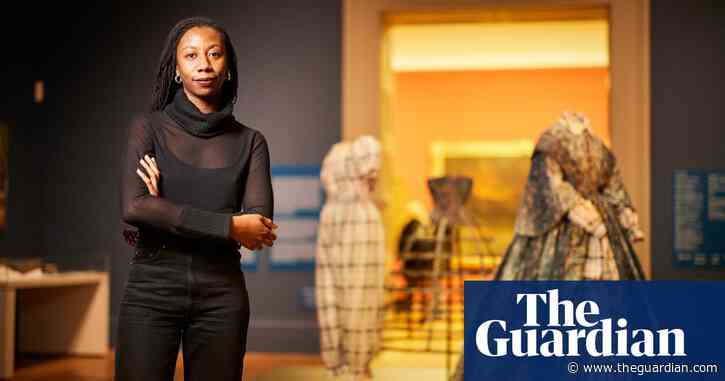 Artist traces Manchester’s links to slavery on blue cotton gown