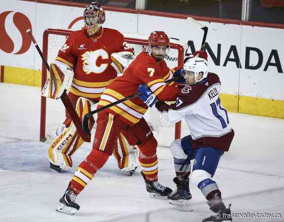 Kelly’s two-goal effort leads Avalanche past Flames 4-2