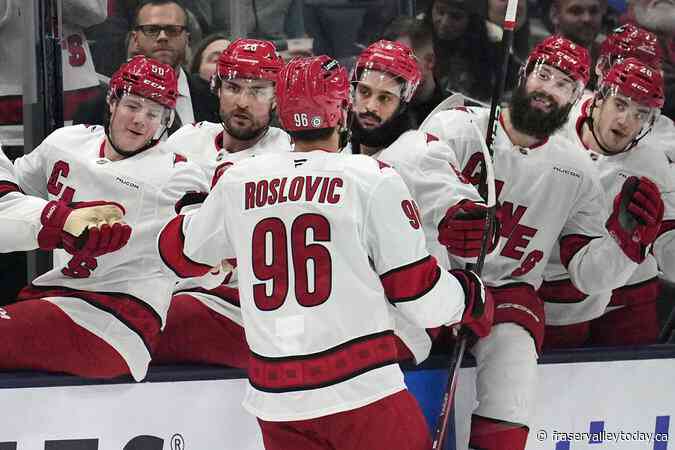 Hurricanes win 6th straight game by defeating Red Wings 4-2
