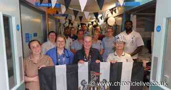 RVI hospital ward turns black and white to support Newcastle United in Carabao Cup final