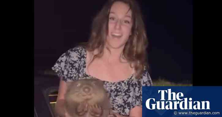 Baby wombat-snatching US influencer apologises and says she was ‘concerned’ for Australian animal