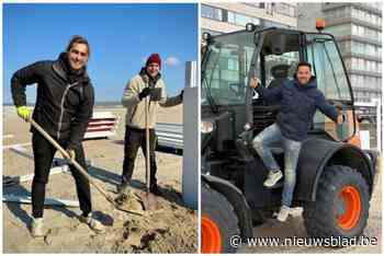 Opbouw strandbars begonnen onder stralend winterzonnetje: “De zomer komt er nu écht aan”