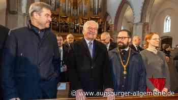 Steinmeier und Söder in Memmingen: Sehen Sie den Festakt im Video