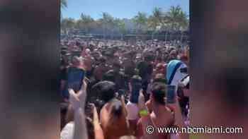Video shows boxing match during spring break in Fort Lauderdale Beach