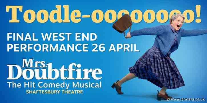 Mrs. Doubtfire musical closing with discount sale on tickets