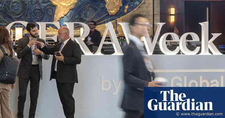 Big oil gathers in Texas – but beneath the bravado, Trump-induced anxiety