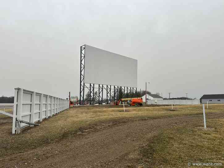 Auburn-Garrett Drive-In screen is back years after a storm devastated the drive-in