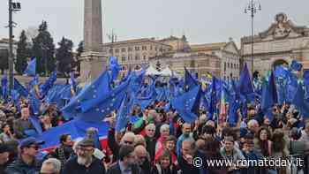 "Una piazza per l'Europa", in 30 mila a piazza del Popolo. Chiusi gli accessi alla manifestazione