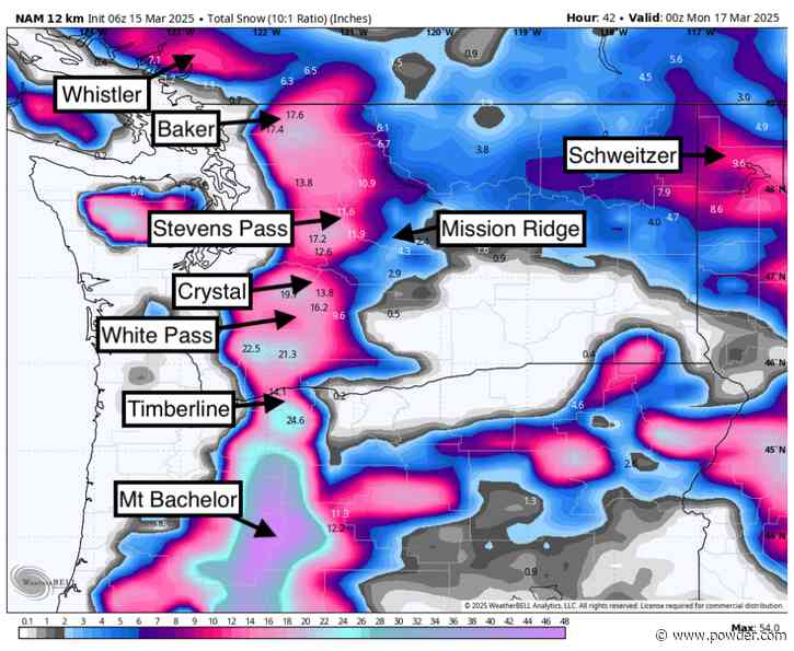 Winter Is Back: Heavy Snow To Slam Pacific Northwest Ski Resorts This Weekend