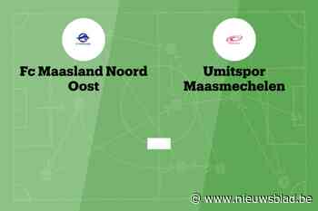 Wedstrijd tussen Maasland NO B en Umitspor B niet gespeeld