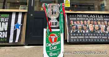 Carabao Cup 'ends up' in Gateshead before Newcastle take on Liverpool at Wembley