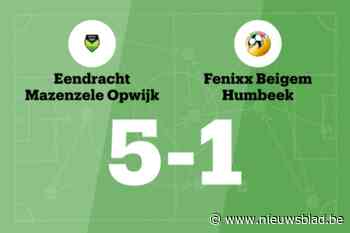 Mazenzele Opwijk C wint thuis van Fenixx, mede dankzij twee treffers Van Gerwen