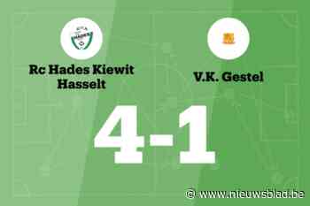 Gestel blijft verliezen na uitnederlaag tegen Hades B