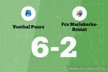 Claes scoort vier keer voor Puurs B dat wint van Mariekerke-Branst B