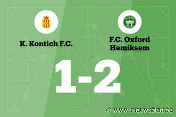 Oxford Hemiksem wint met doelpunt verschil tegen Kontich B
