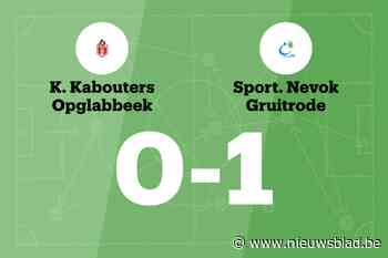 K. Janssen is goud waard voor Gruitrode B tegen Opglabbeek B